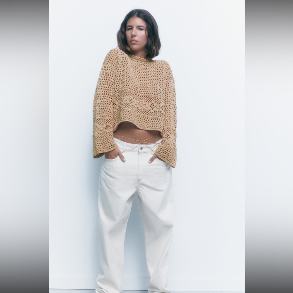 Zara Crochet Sweater